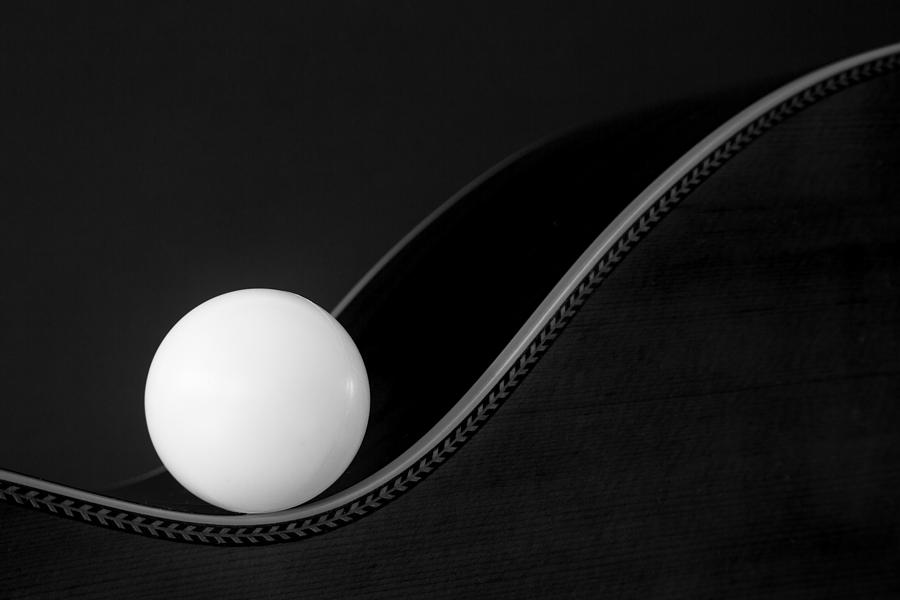 Abstract Photograph - Ball On A Curve by Jacqueline Hammer