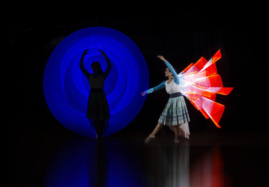 Dance Photograph - Ballerina And Her Silhouette by Rawisyah Aditya