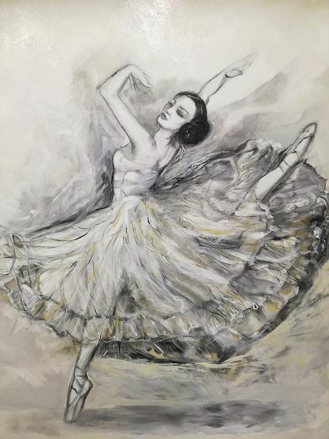 Ballerina Painting - Ballerina  by Anda Gheorghiu