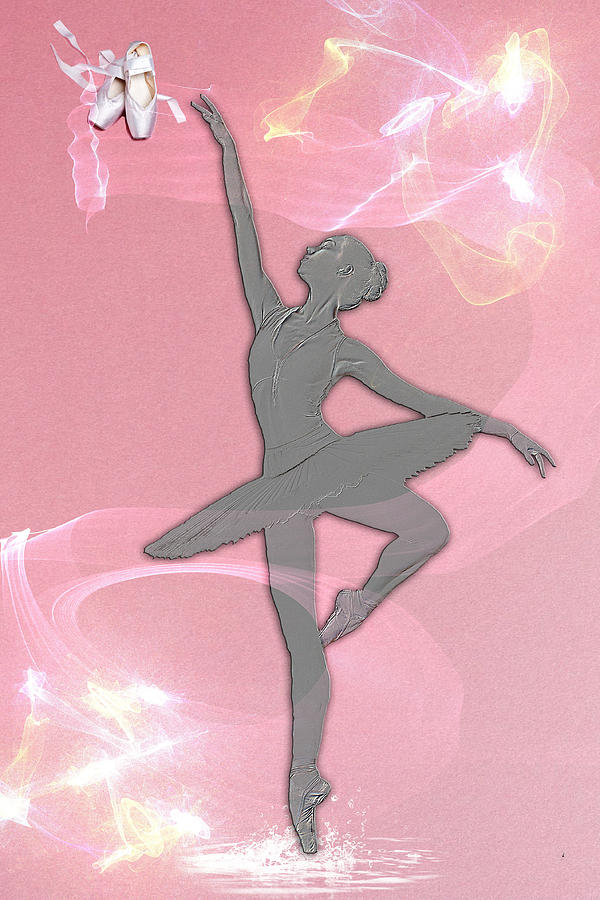 Ballerina Digital Art by Angel Jesus De la Fuente