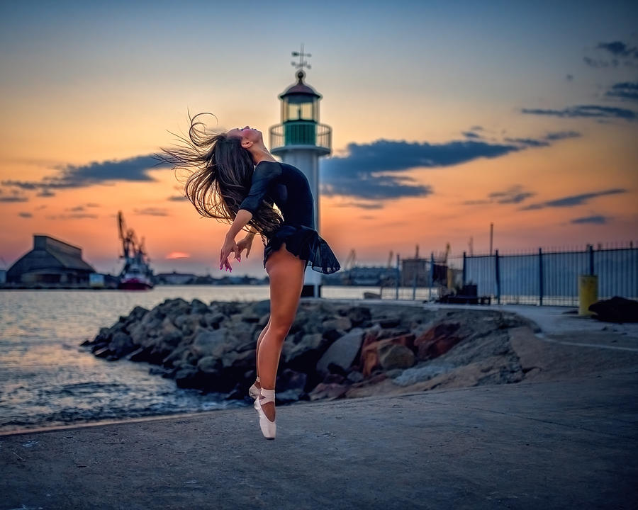 Ballerina At Sunset IIi Photograph by Vasil Nanev