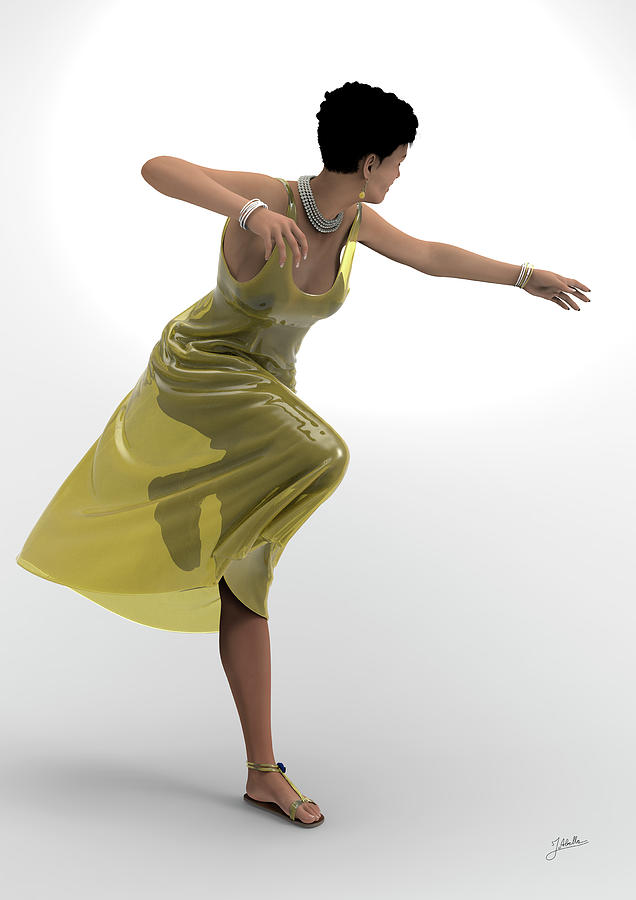 Ballerina Dressed In Tulle Digital Art