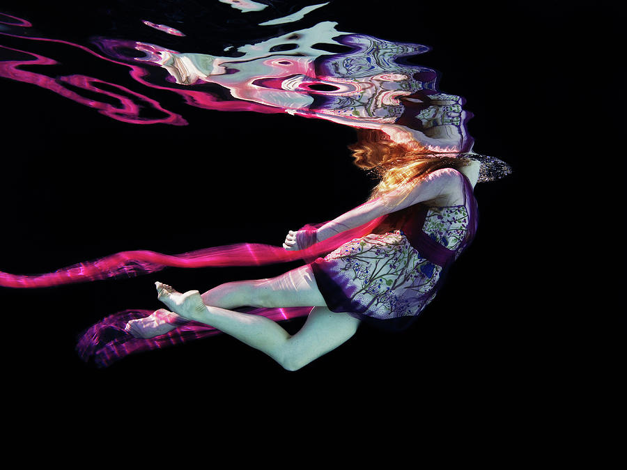 Ballerina Floating Through Water Photograph by Thomas Barwick