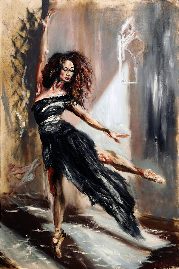 Ballerina II Painting by Ruslana Levandovska - Fine Art America