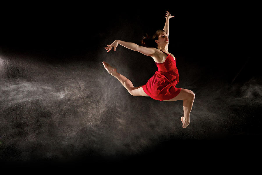 Ballerina Leaping Into by By Sonja