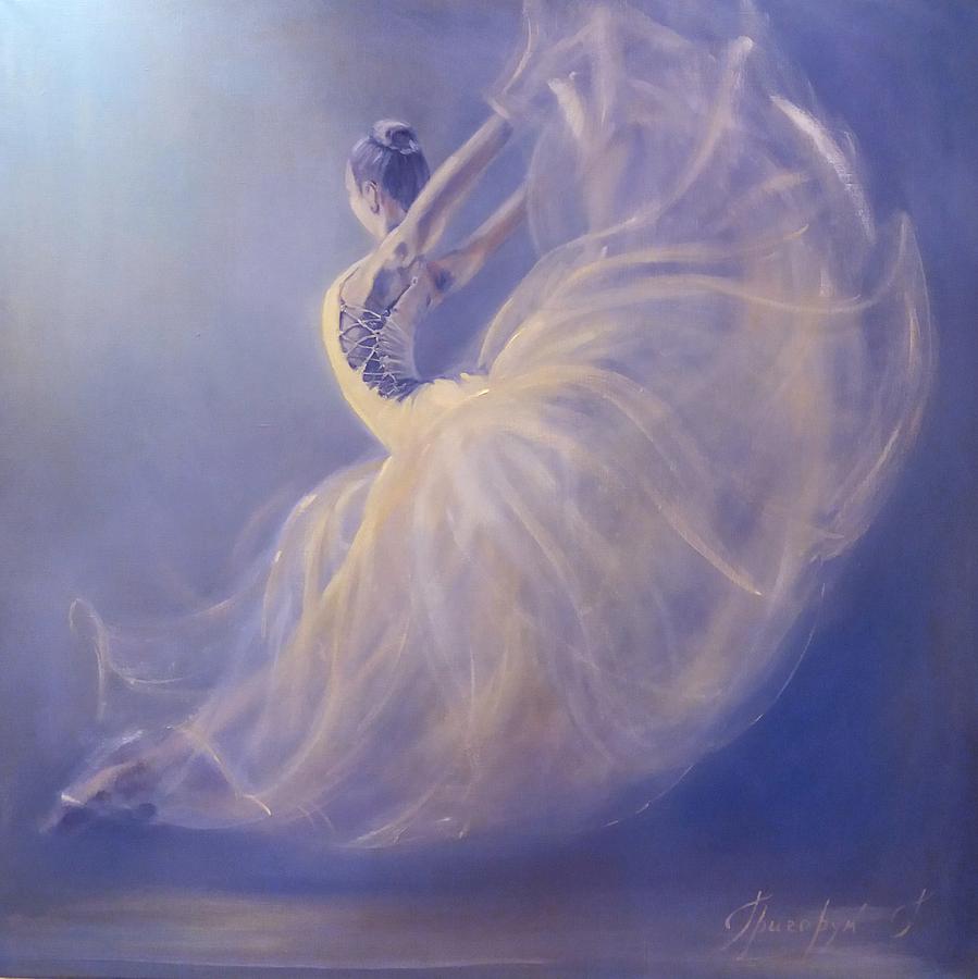 Ballerina Original Painting WINGS Painting by Galina Grygoruk - Fine ...