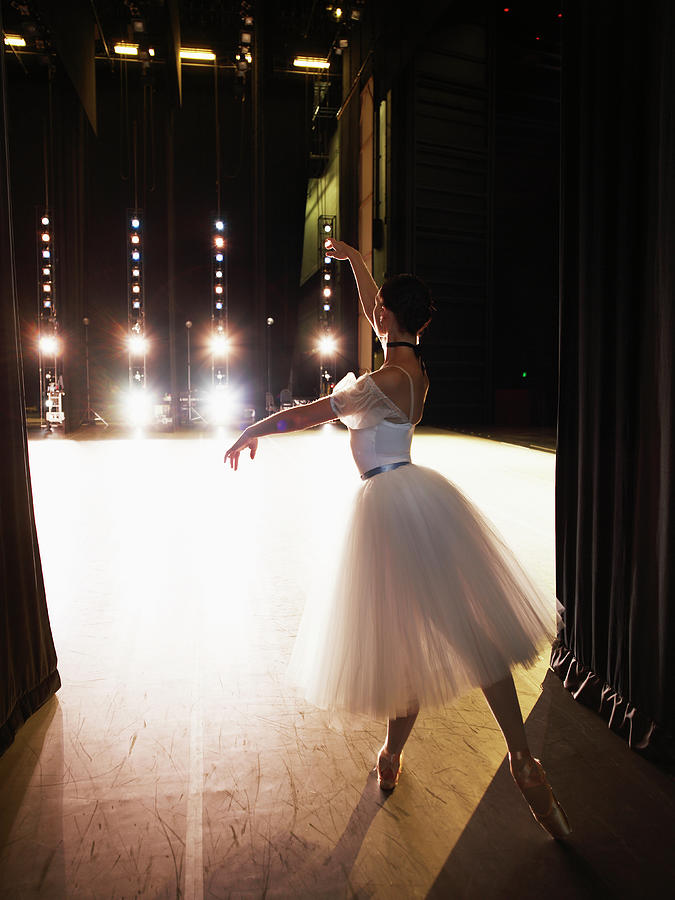 Ballerina Preparing To Enter Stage Photograph by Thomas Barwick