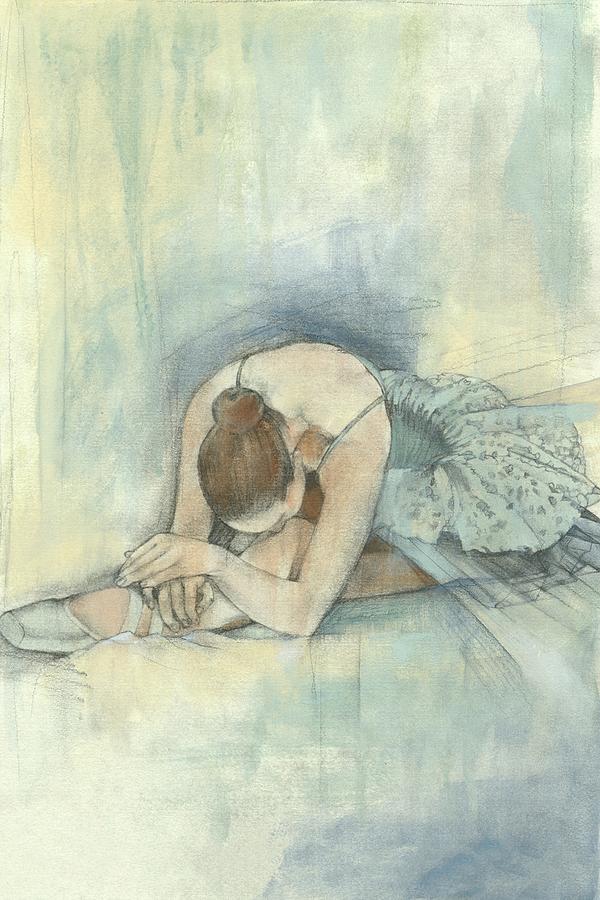 Professional Painting - Ballerina Repose II by Jennifer Goldberger