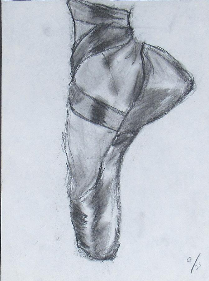 Ballerina Shoe Drawing by Bonnie Edmond - Fine Art America