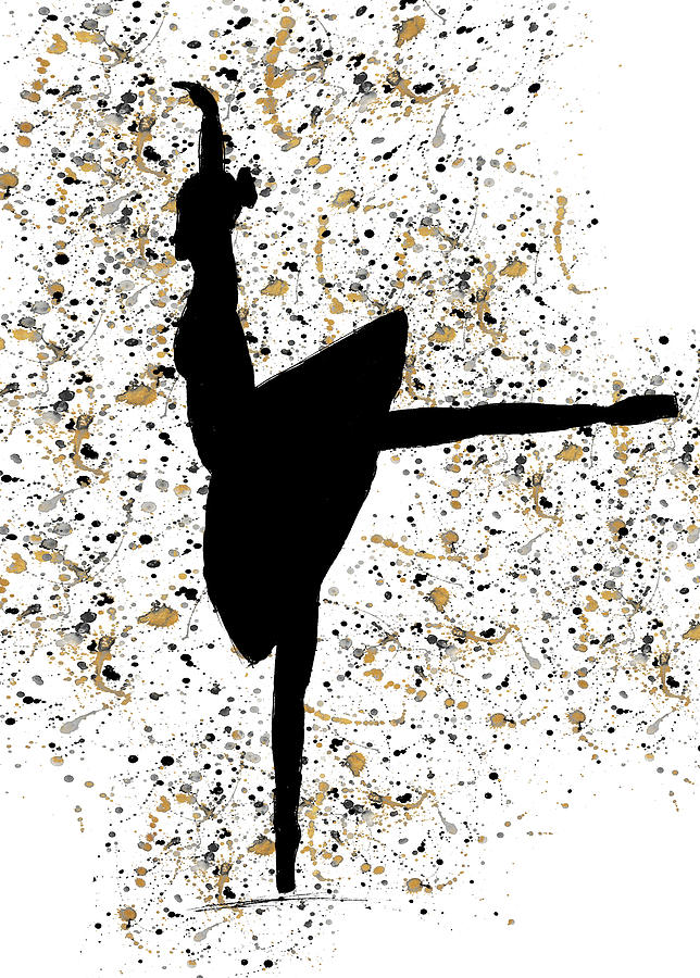 Ballerina Mixed Media - Ballerina Silhouette I by Kali Wilson