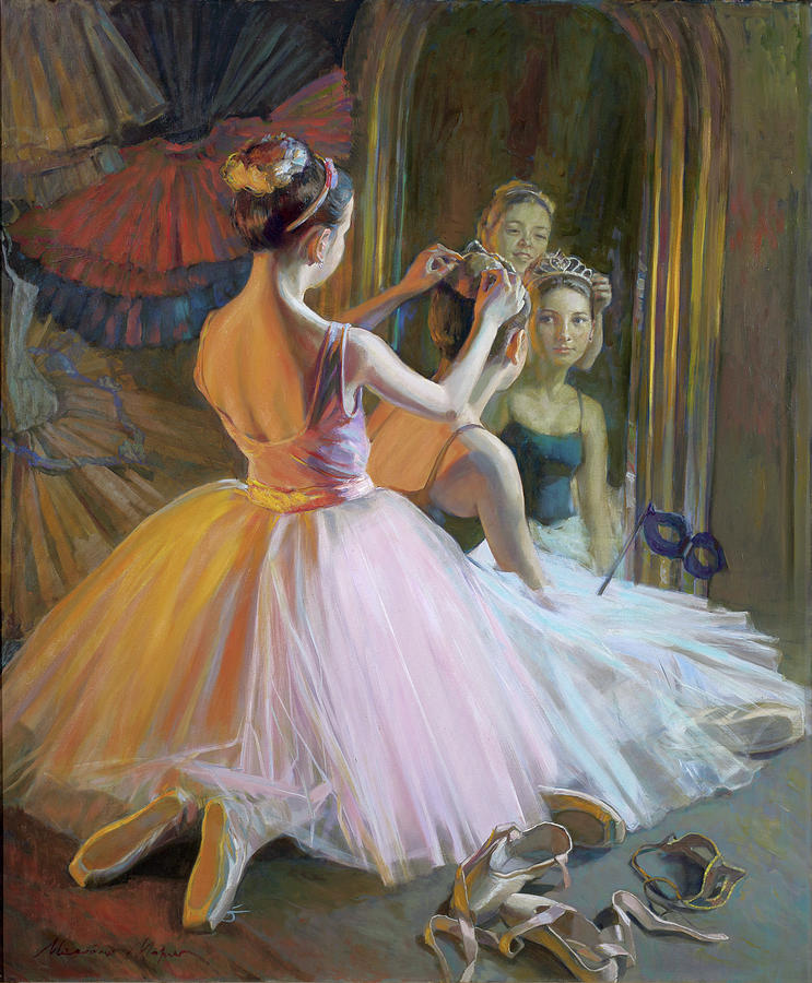 Ballerinas in the Painting by Masha Molodykh