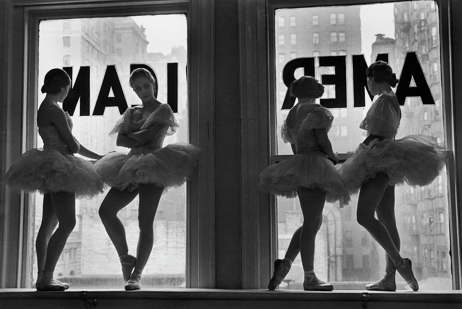 Ballerinas Standing On Window Sill In Photograph by Alfred Eisenstaedt Ballerinas Standing On Window Sill In Photograph by Alfred Eisenstaedt