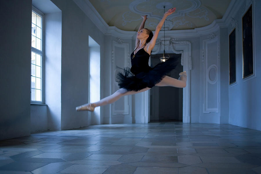 Ballet Dancer Performing Leap In Mid-air Photograph by Kathrin Ziegler