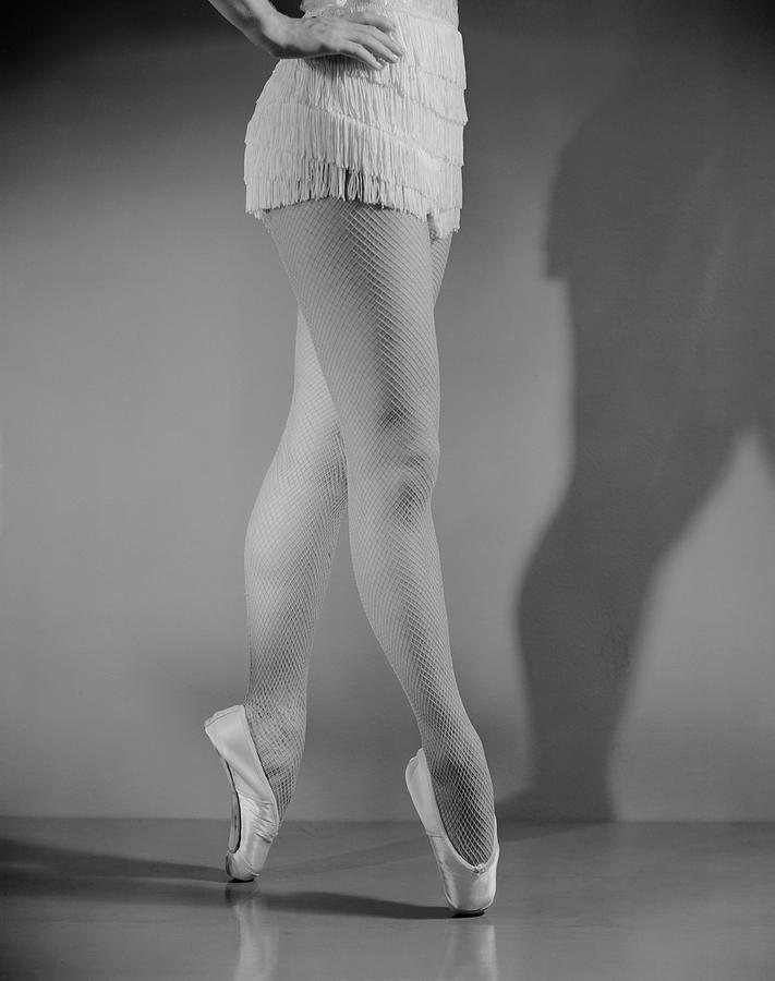 Ballet Dancer Standing On Tiptoes, Low Photograph by George Marks