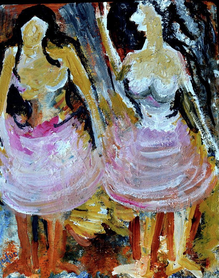 Ballet Dancers-5 Painting by Anand Swaroop Manchiraju