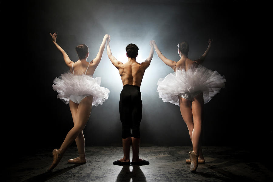 Ballet Dancers Bowing After by Hughes