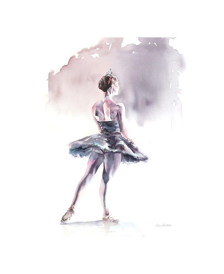 Ballet I White Border Painting by Aimee Del Valle - Fine Art America