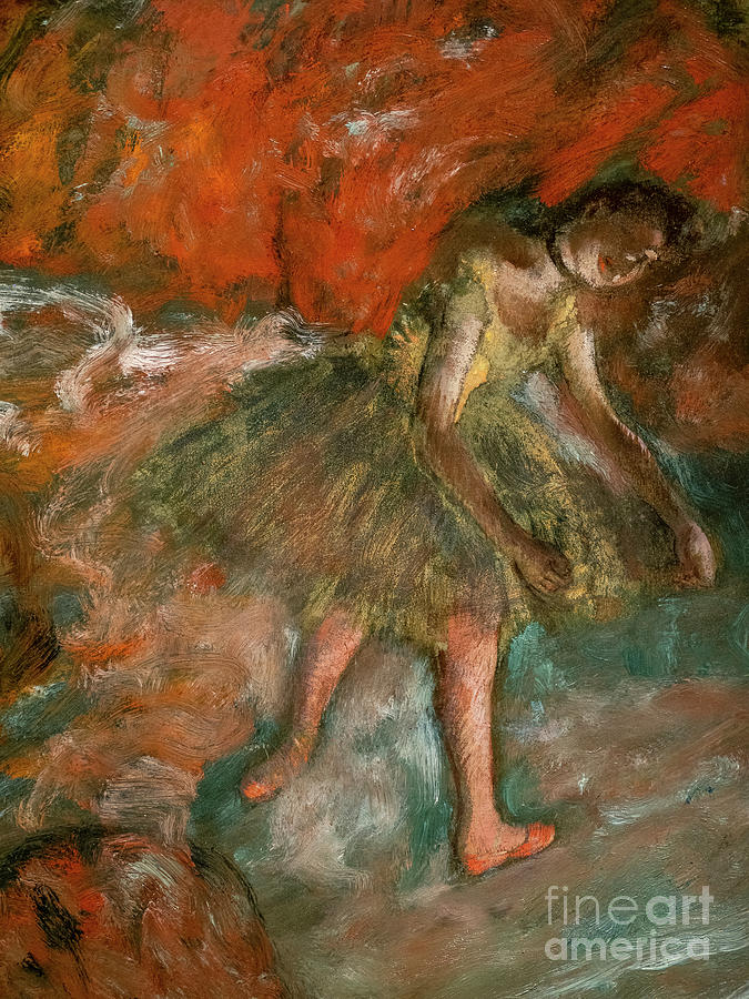 Ballet Scene Detail Around 1890 By Degas Painting by Edgar Degas