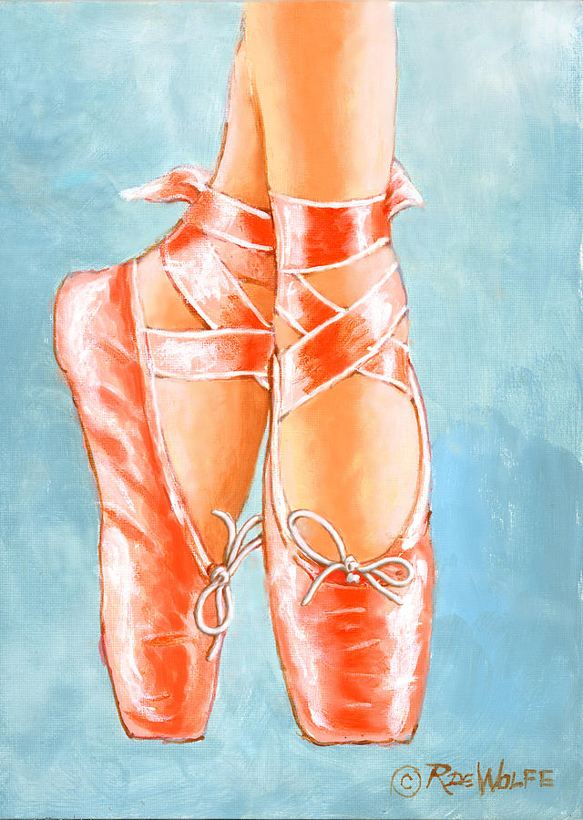 Ballet Slippers Painting by Richard De Wolfe
