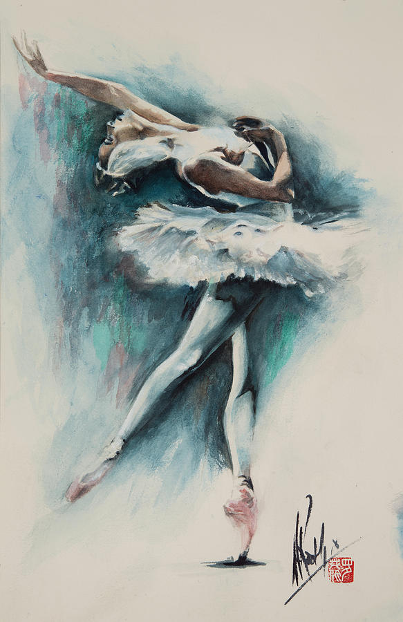 Ballet Three Painting by Alan Kirkland-Roath