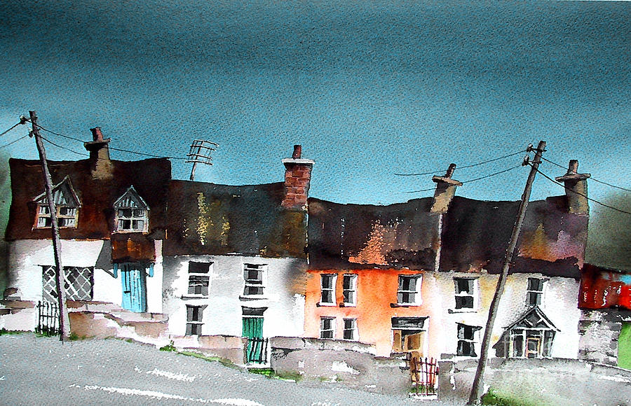 Ballinaclash, Wicklow. Painting by Val Byrne