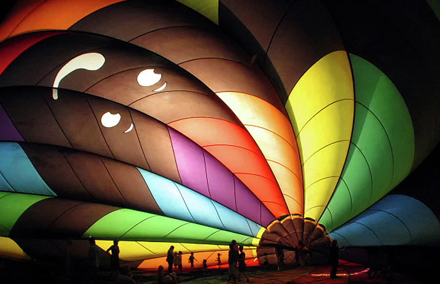 Balloon Glow Photograph by Bill Cain