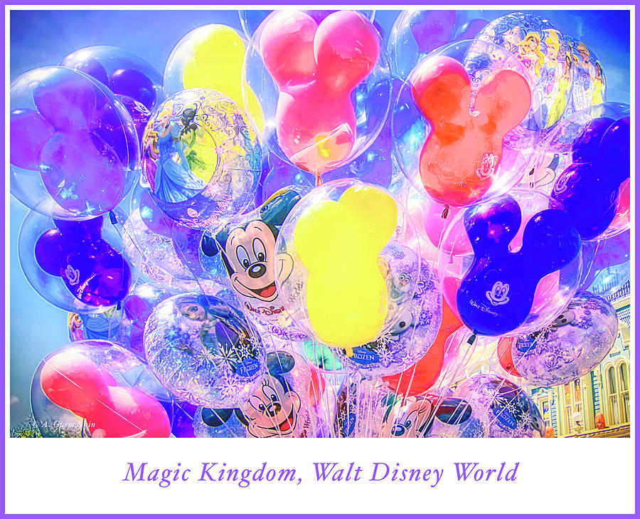 Balloon Souvenirs, Magic Kingdom Photograph by A Macarthur Gurmankin