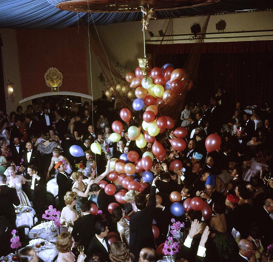 Balloons Dropping On Guests During New Y Photograph by Loomis Dean Balloons Dropping On Guests During New Y Photograph by Loomis Dean