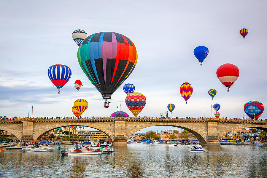Balloons Full Of Color Photograph by Linda Arnado