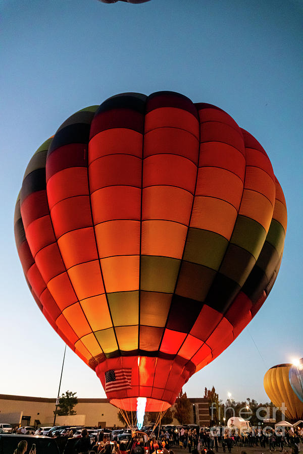Balloons Over Morgantown Night Glow Photograph by Kevin Gladwell