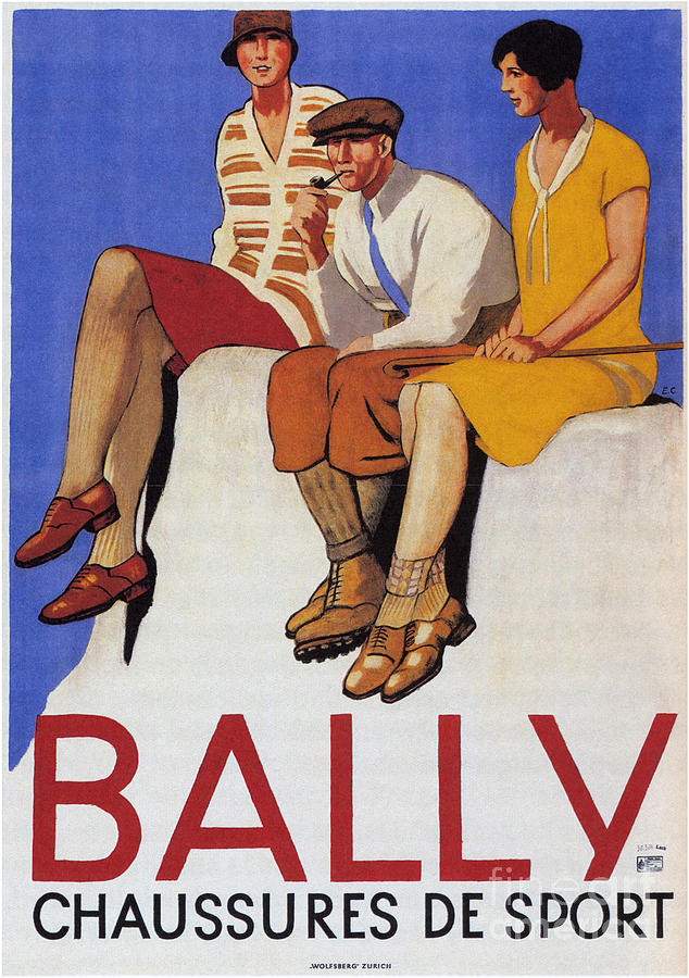 Bally Sports Shoes, 1928 Drawing by Heritage Images