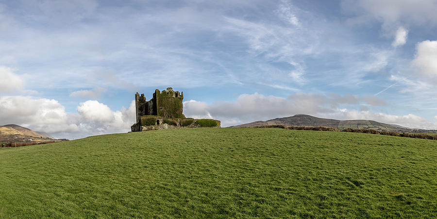 Ballycarbery Castle Ireland Panaramic   Photograph by John McGraw