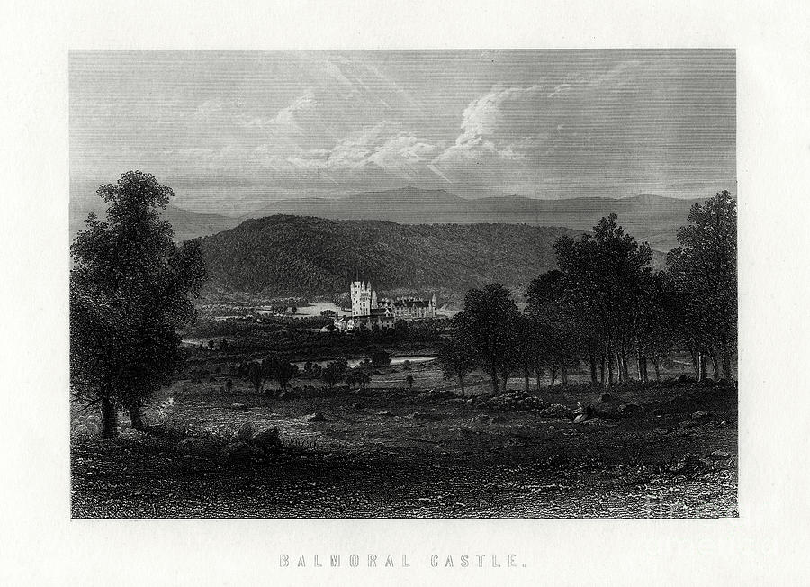 Balmoral Castle, Scotland, 1883 Drawing by Print Collector
