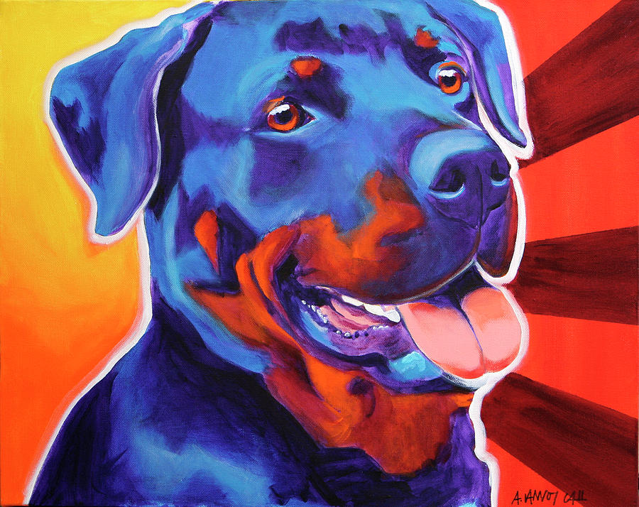 Dog Painting - Baloo by Dawgart