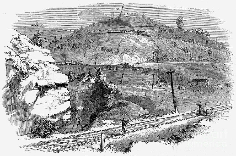 Baltimore And Ohio Railroad, North Drawing by Print Collector