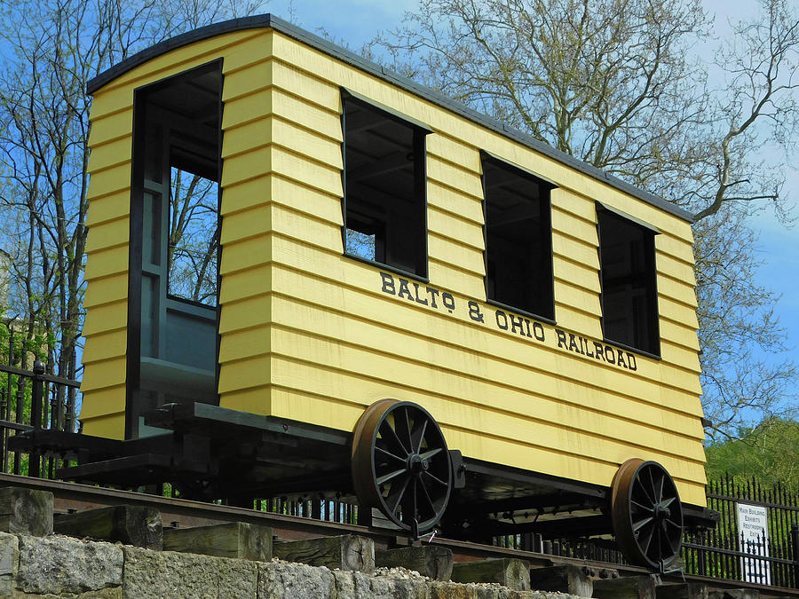 Baltimore Ohio Railroad Car Photograph