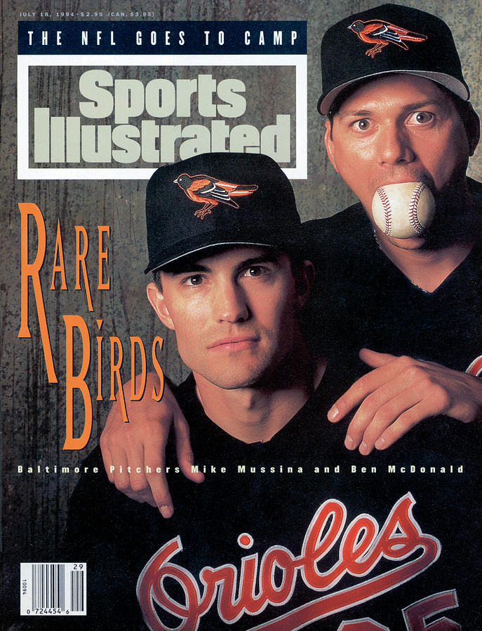 Baltimore Orioles Mike Mussina And Ben Mcdonald Sports Illustrated Cover Photograph by Sports Illustrated