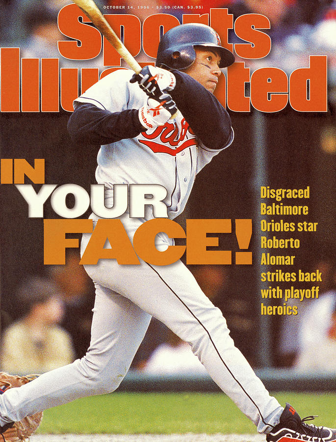 Baltimore Orioles Roberto Alomar, 1996 American League Sports Illustrated Cover Photograph by Sports Illustrated