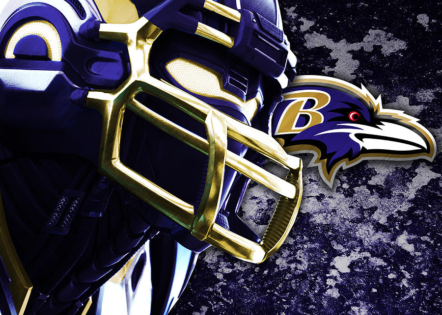 Baltimore Ravens Logo Art by William Ng