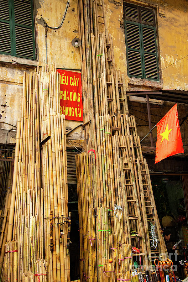 Bamboo for Sale on Bamboo Street Photograph by Bob Phillips - Fine Art ...