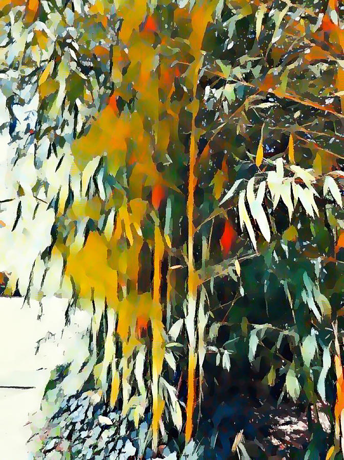 Bamboo Forest 8 Painting by Jeelan Clark