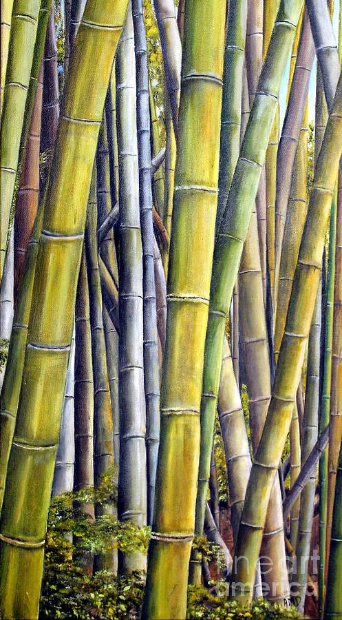 Bamboo Grove Painting by AMD Dickinson