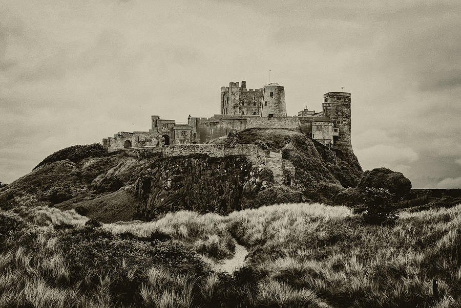 Bamburgh Castle From the Dunes Photograph by Jeff Townsend