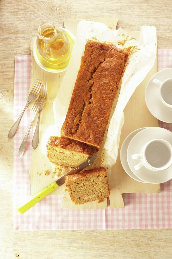 Banana Bread With Ground Hazelnuts Photograph by Uwe Bender