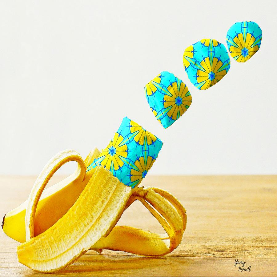 Abstract Digital Art - Banana kale 41 by Yamy Morrell