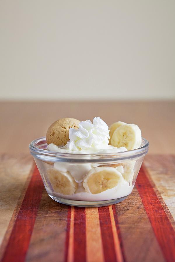 Banana Pudding With Cream And Ameretti Photograph by Amy Kalyn Sims