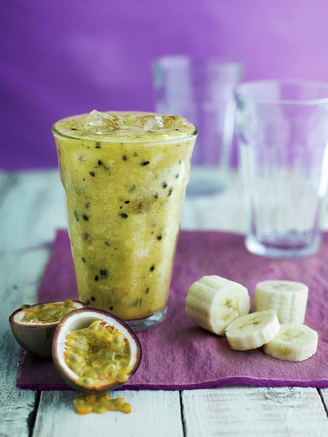 Banana Smoothie Photograph by Alex Luck