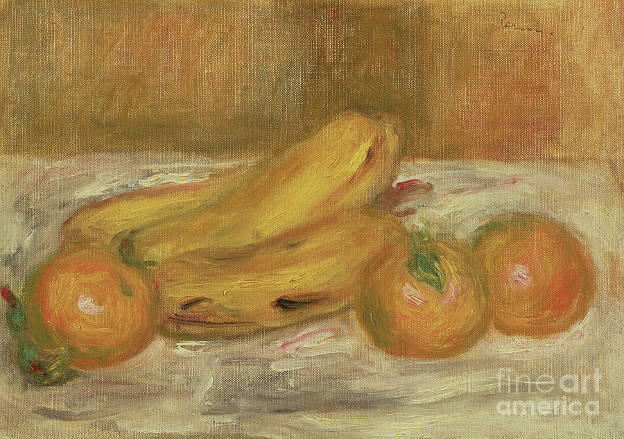 Bananas and Oranges, circa 1913 Painting by Pierre Auguste Renoir