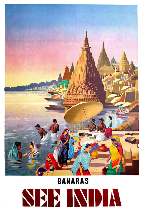 Vintage Digital Art - Banaras by Long Shot