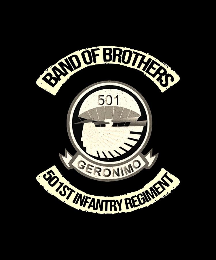 Band Of Brothers 501 Geronimo 50 First Infantry Regiment Science Digital Art By Dominic Wolinski